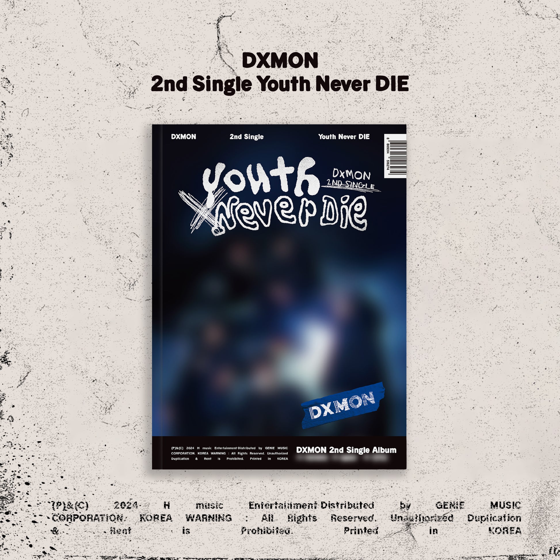 DXMON 2ND SINGLE ALBUM 'YOUTH NEVER DIE' 2 VERSION COVER