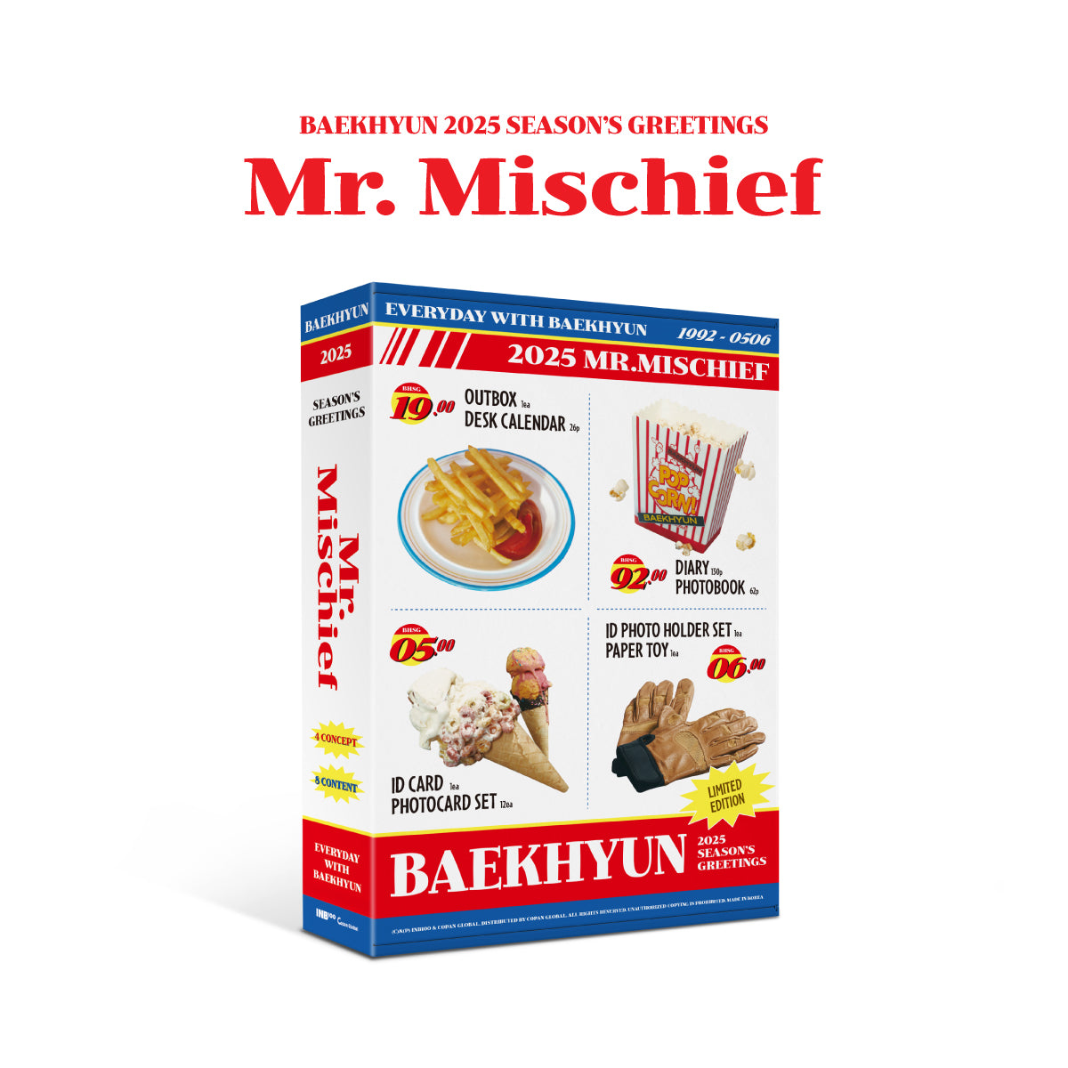 BAEKHYUN 2025 SEASON'S GREETINGS 'MR. MISCHIEF' COVER