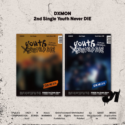 DXMON 2ND SINGLE ALBUM 'YOUTH NEVER DIE' COVER 