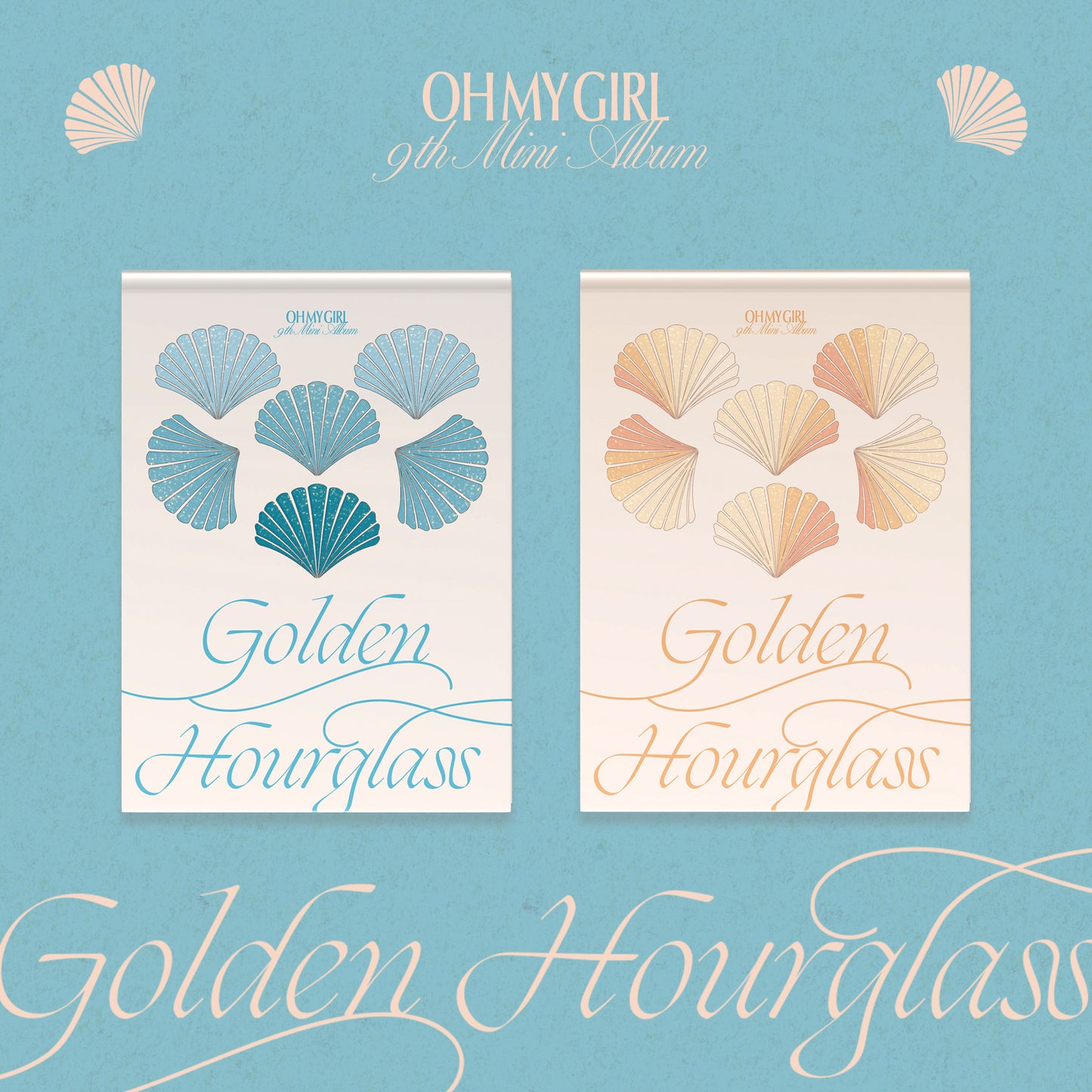 OH MY GIRL 9TH MINI ALBUM 'GOLDEN HOURGLASS' SET COVER