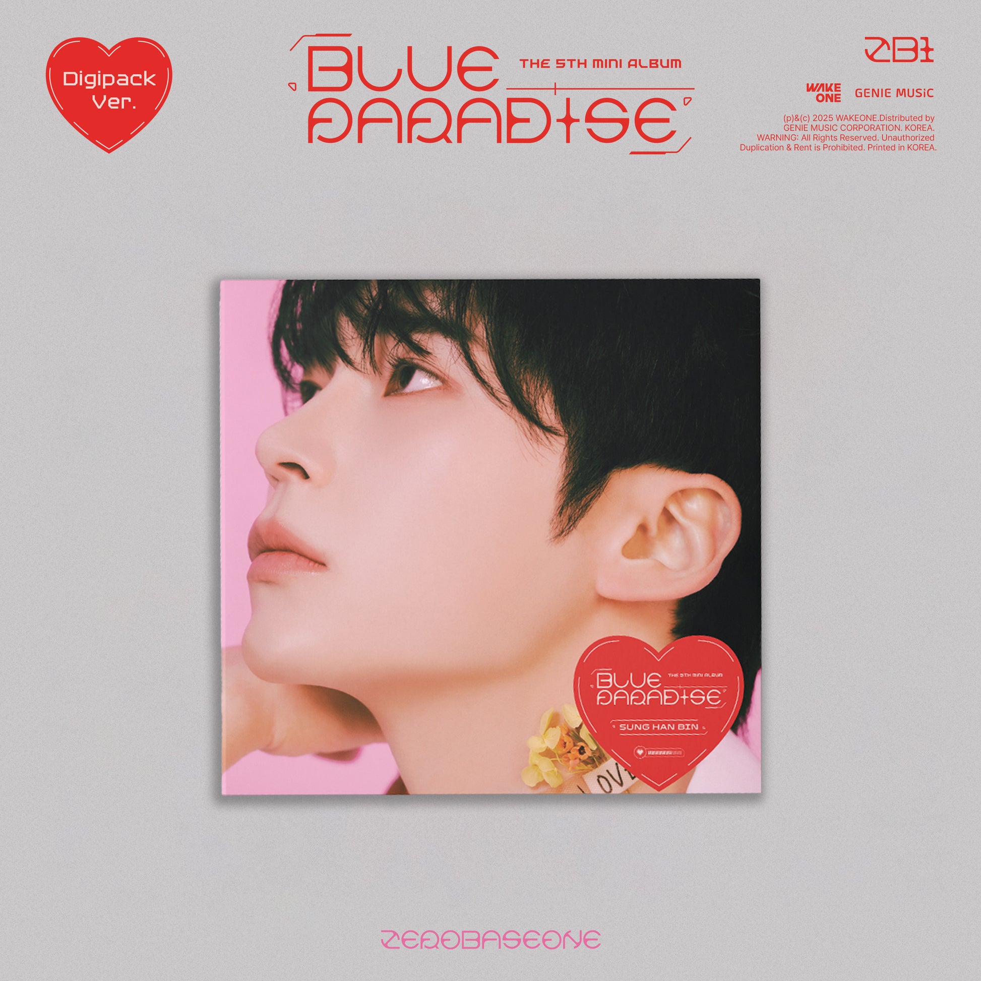 ZEROBASEONE (ZB1) 5TH MINI ALBUM 'BLUE PARADISE' (DIGIPACK) SUNG HAN BIN VERSION COVER