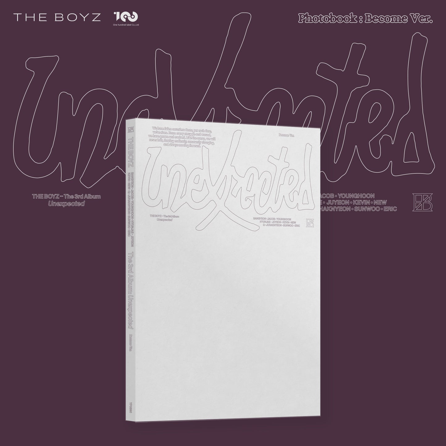 THE BOYZ 3RD ALBUM 'UNEXPECTED' BECOME VERSION COVER