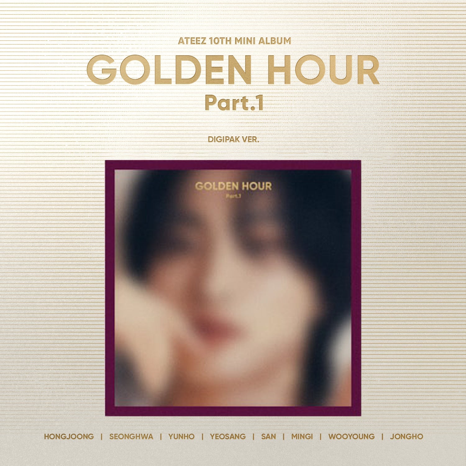 ATEEZ 1OTH MINI ALBUM 'GOLDEN HOUR : PART.1' (DIGIPACK) SEONGHWA VERSION COVER