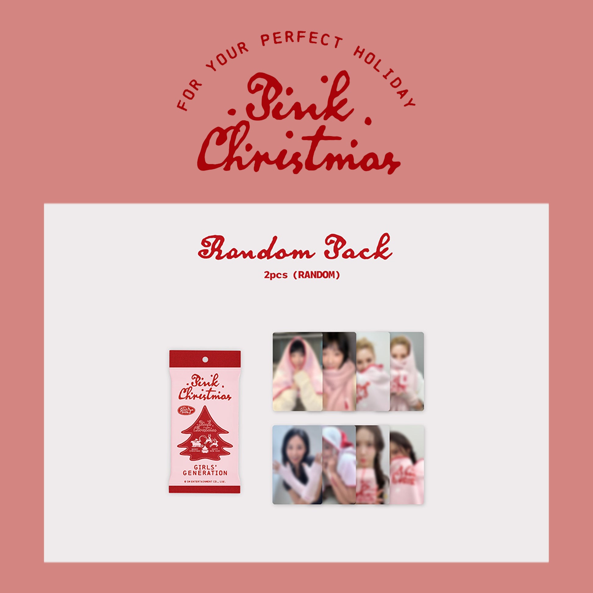 SM ARTISTS 2024 OFFICIAL MD 'PINK CHRISTMAS' (RANDOM PHOTOCARD PACK) SNSD VERSION COVER