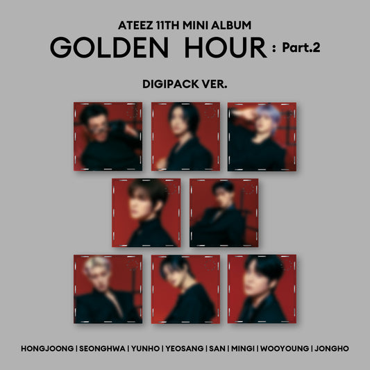 ATEEZ 11TH MINI ALBUM 'GOLDEN HOUR : PART.2' (DIGIPACK) COVER