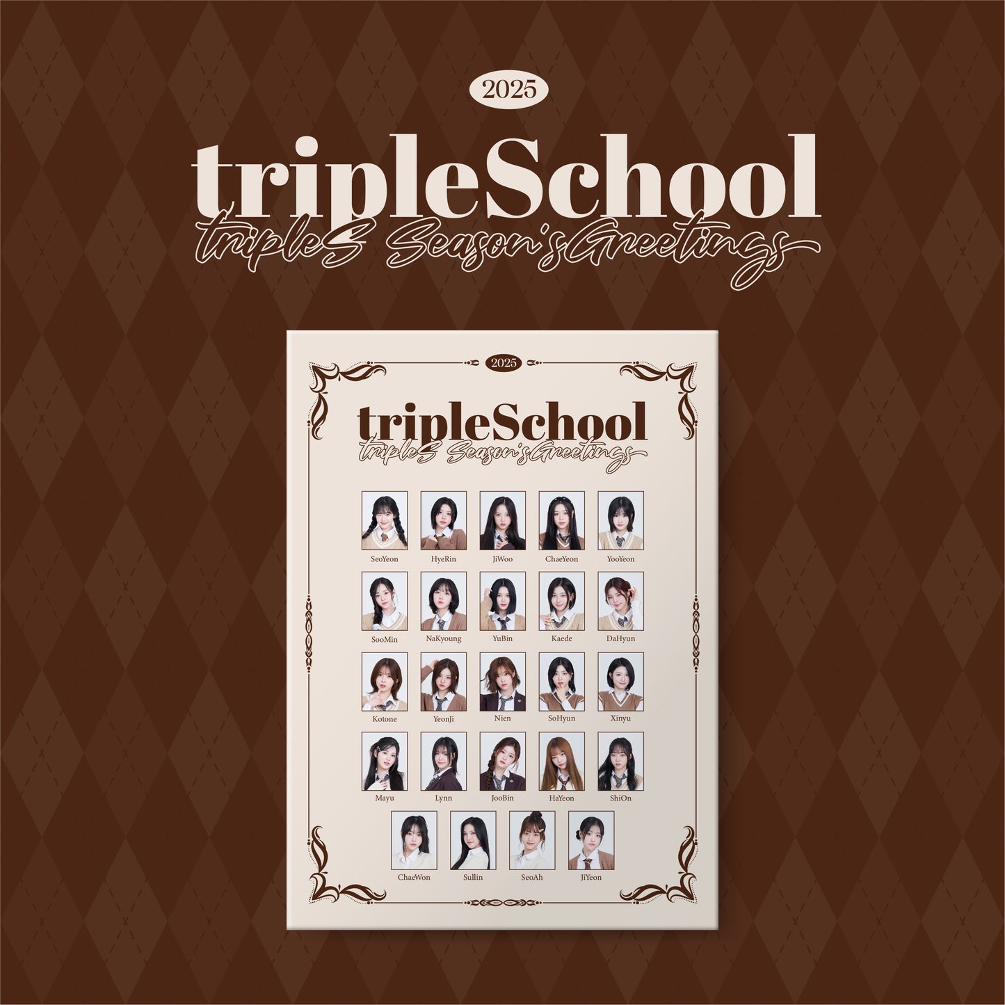 TRIPLES 2025 SEASON'S GREETINGS 'TRIPLESCHOOL' COVER