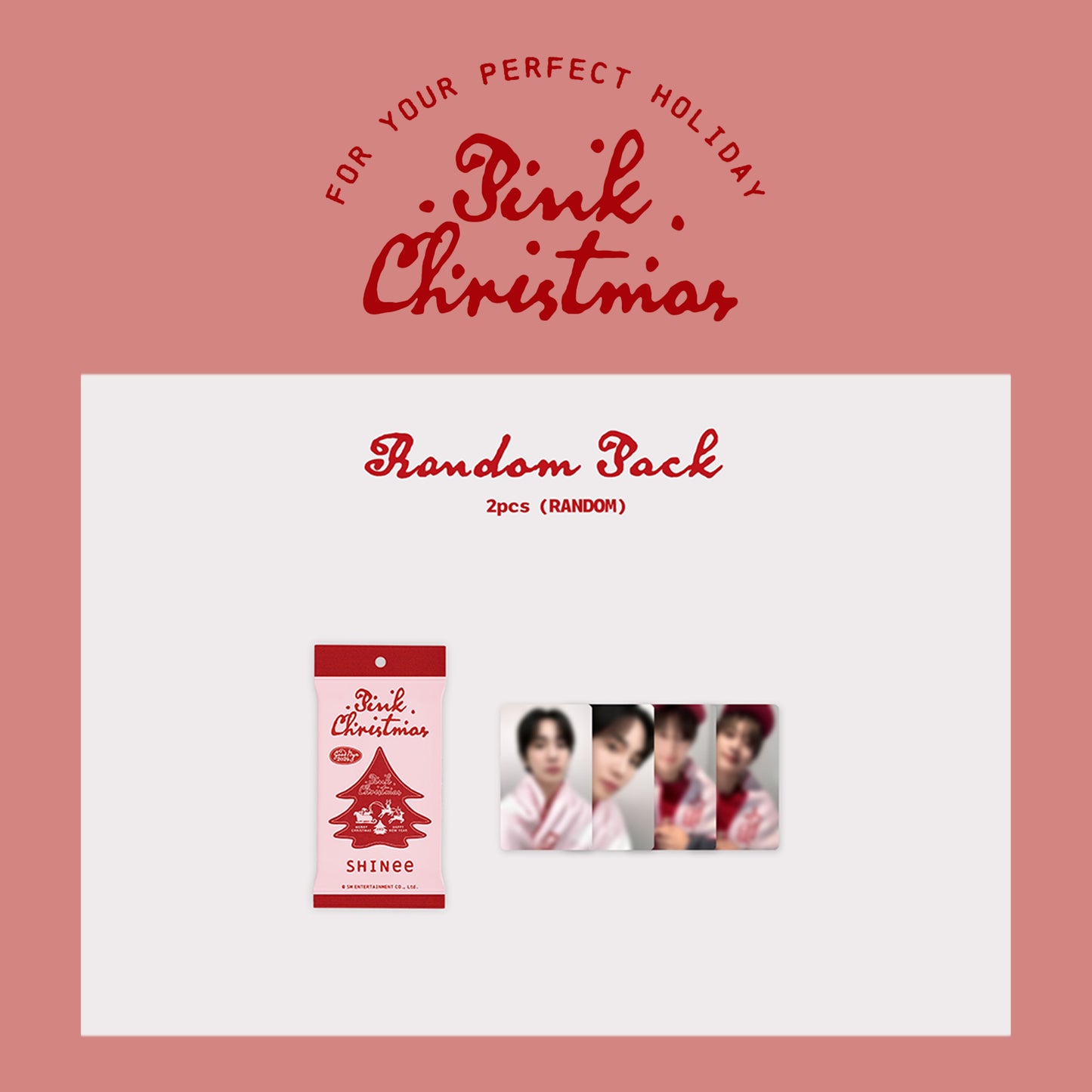 SM ARTISTS 2024 OFFICIAL MD 'PINK CHRISTMAS' (RANDOM PHOTOCARD PACK) SHINEE VERSION COVER