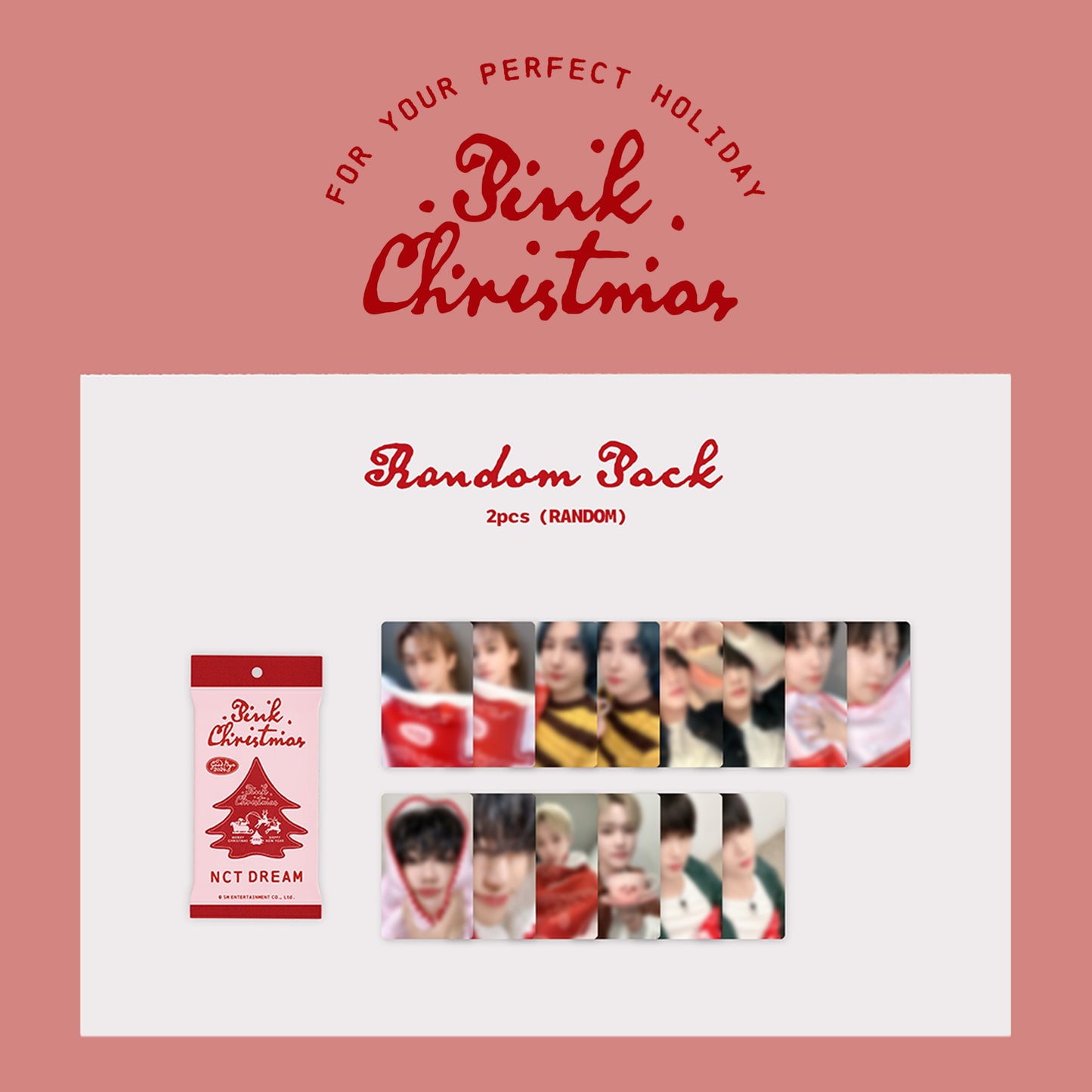 SM ARTISTS 2024 OFFICIAL MD 'PINK CHRISTMAS' (RANDOM PHOTOCARD PACK) NCT DREAM VERSION COVER