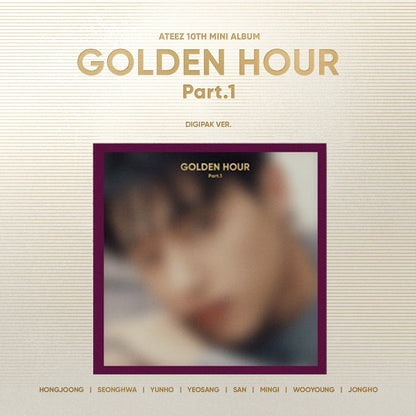 ATEEZ 1OTH MINI ALBUM 'GOLDEN HOUR : PART.1' (DIGIPACK) WOOYOUNG VERSION COVER