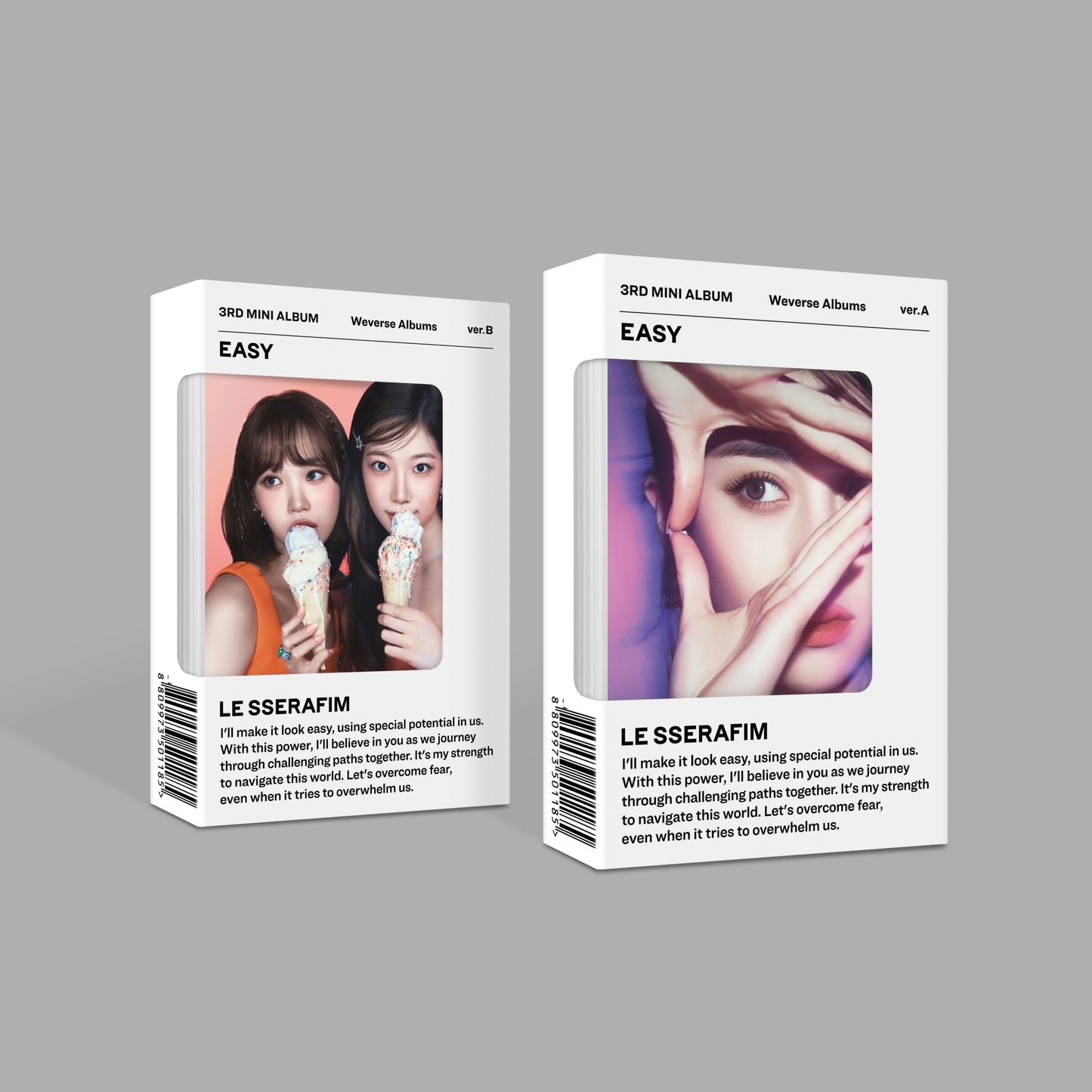 LE SSERAFIM 3RD MINI ALBUM 'EASY' (WEVERSE) SET COVER