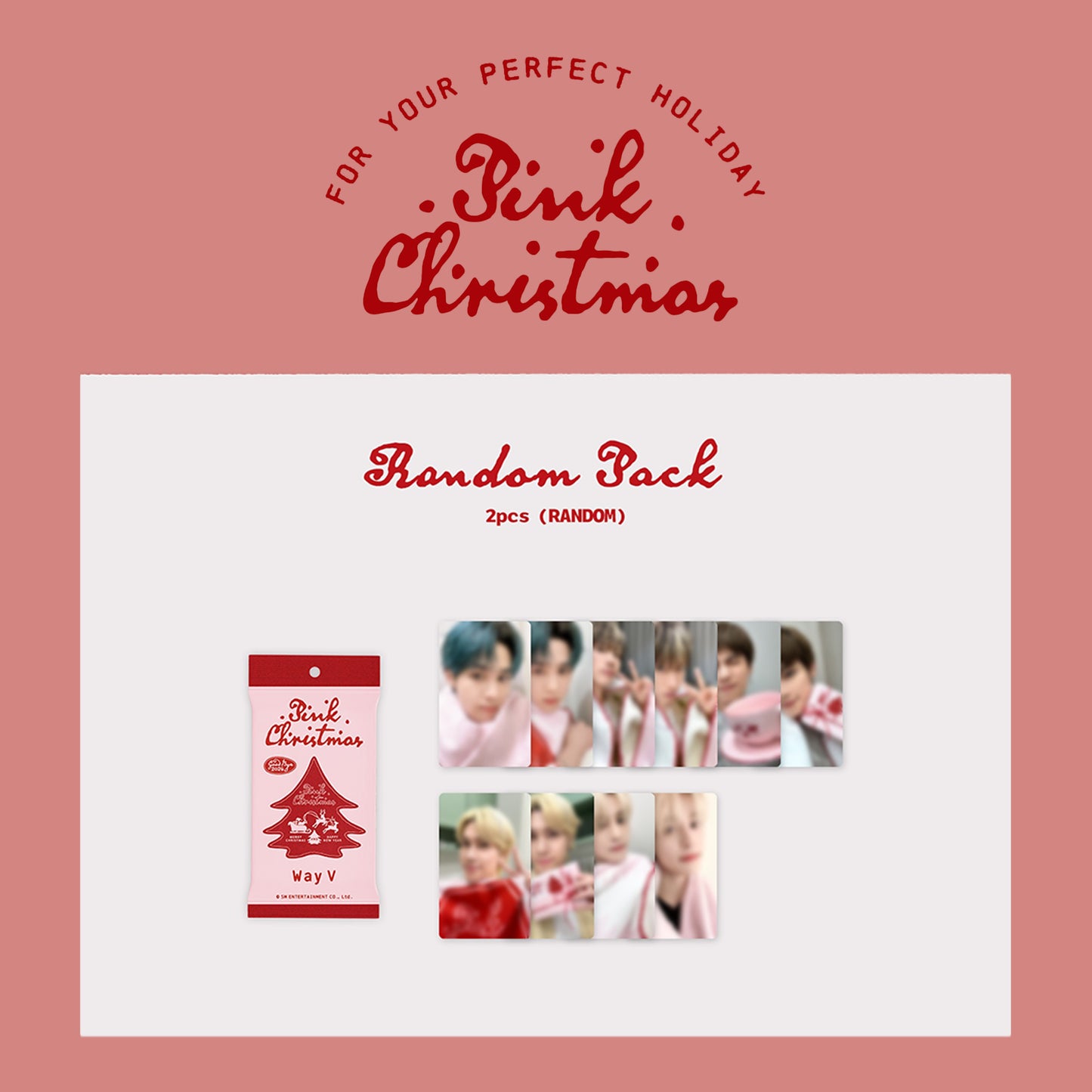 SM ARTISTS 2024 OFFICIAL MD 'PINK CHRISTMAS' (RANDOM PHOTOCARD PACK) WAYV VERSION COVER