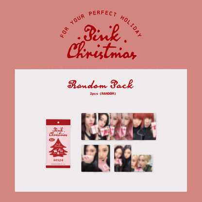 SM ARTISTS 2024 OFFICIAL MD 'PINK CHRISTMAS' (RANDOM PHOTOCARD PACK) AESPA VERSION COVER