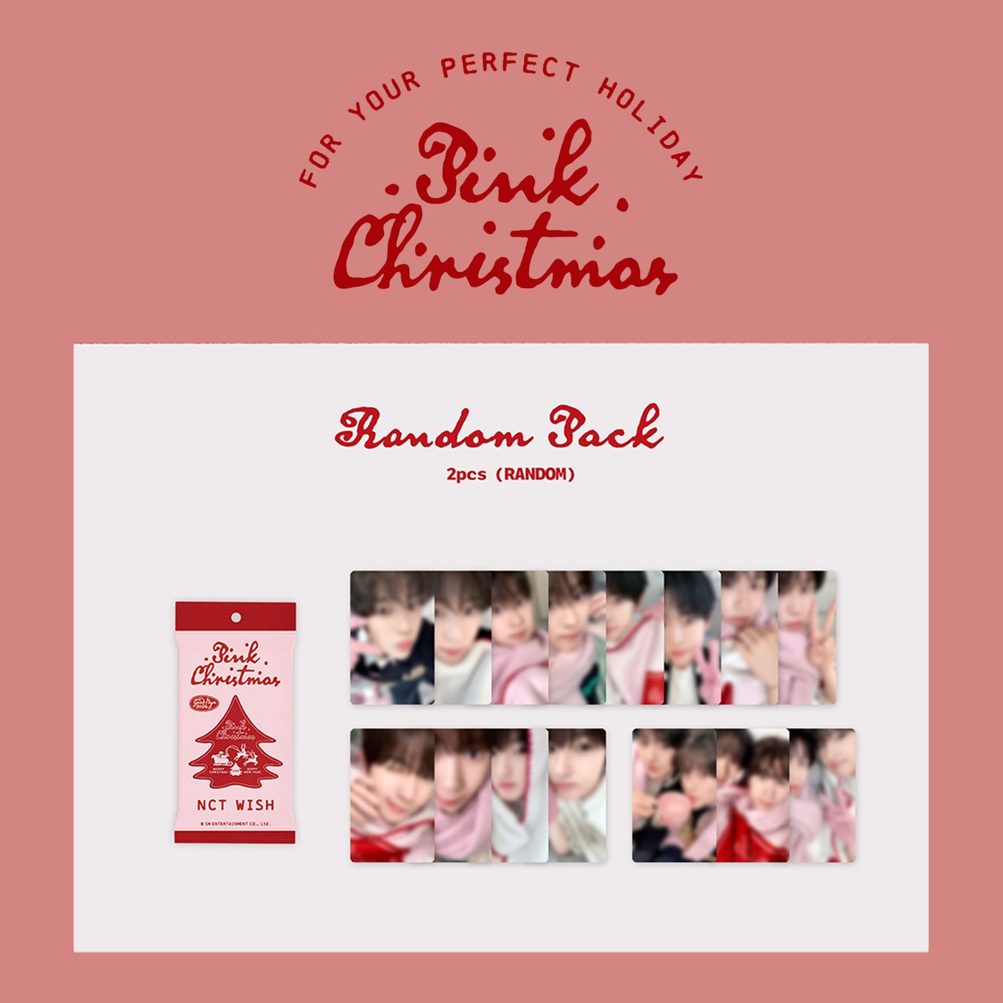 SM ARTISTS 2024 OFFICIAL MD 'PINK CHRISTMAS' (RANDOM PHOTOCARD PACK) NCT WISH VERSION COVER