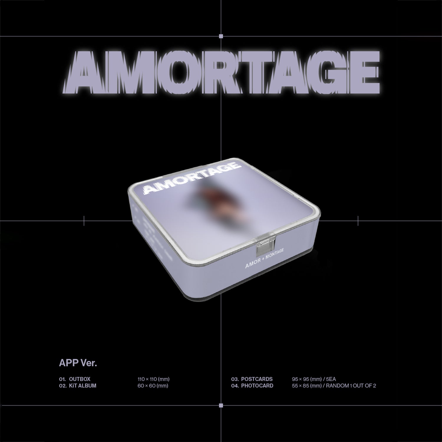 JISOO MINI ALBUM 'AMORTAGE' (APP) COVER