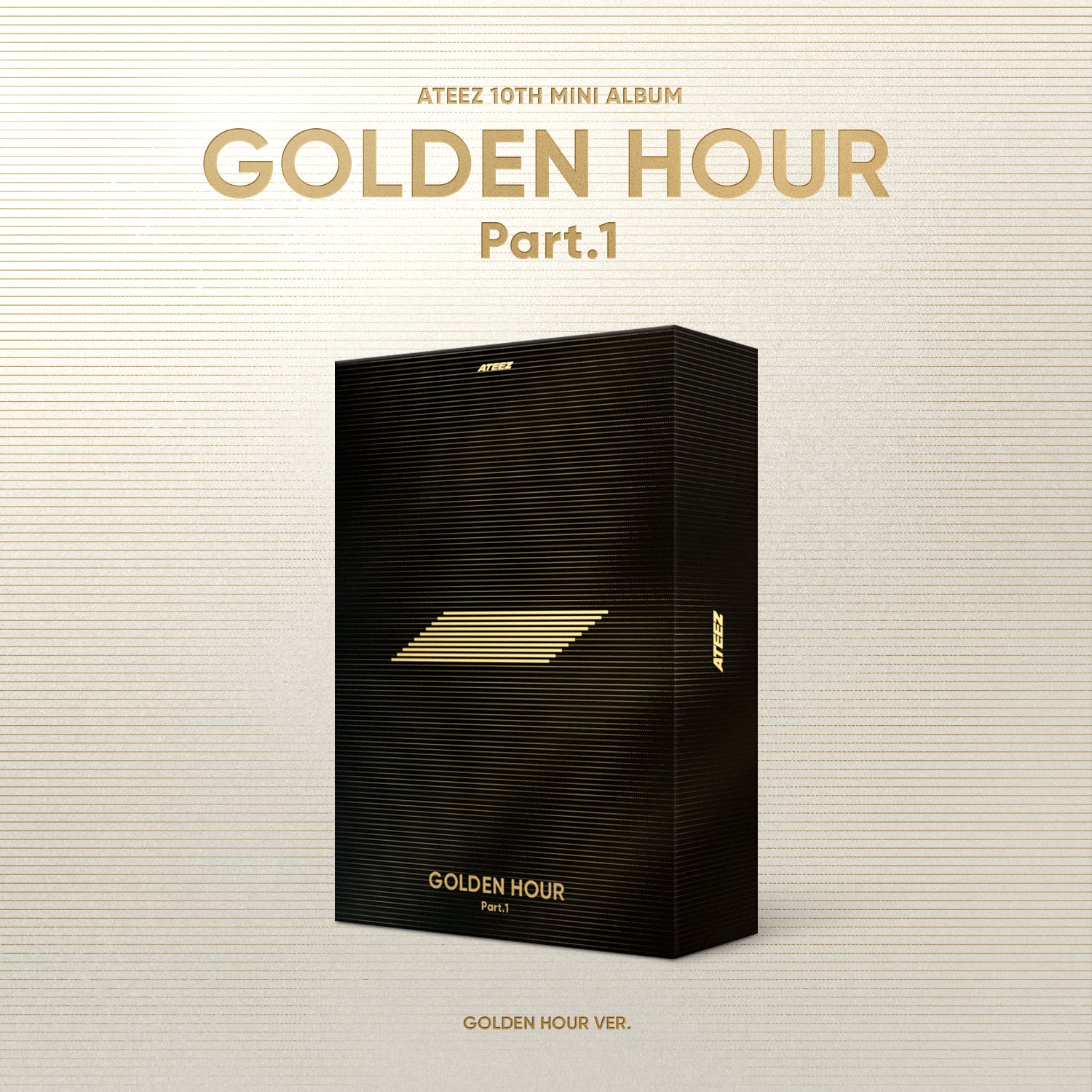 ATEEZ 1OTH MINI ALBUM 'GOLDEN HOUR : PART.1' GOLDEN HOUR VERSION COVER