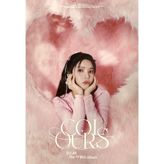 SOLAR 2ND MINI ALBUM 'COLOURS' POSTER ONLY A VERSION COVER