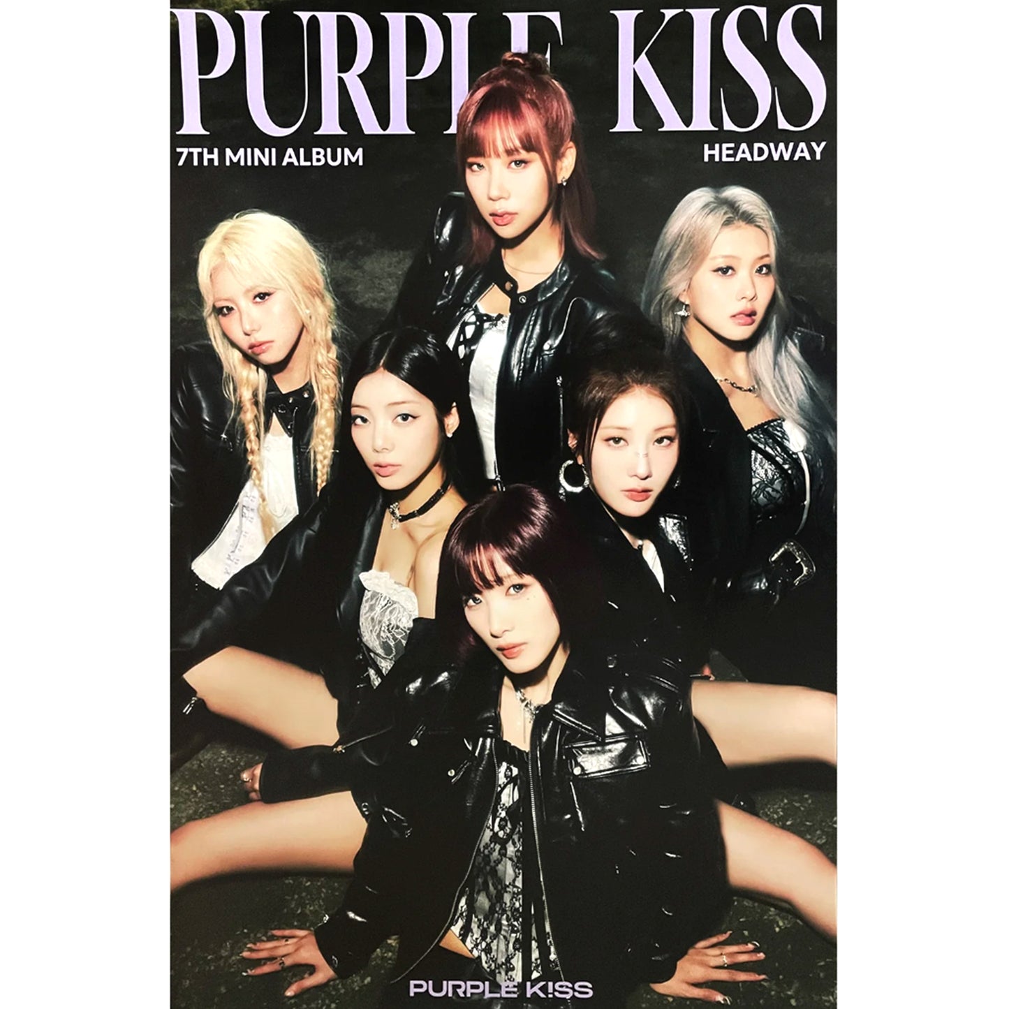 PURPLE KISS 7TH MINI ALBUM 'HEADWAY' POSTER ONLY