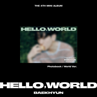 BAEKHYUN 4TH MINI ALBUM 'HELLO, WORLD' (PHOTOBOOK) WORLD VERSION COVER