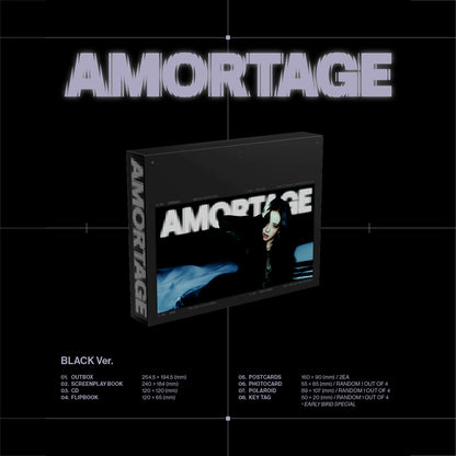 JISOO MINI ALBUM 'AMORTAGE' BLACK VERSION COVER