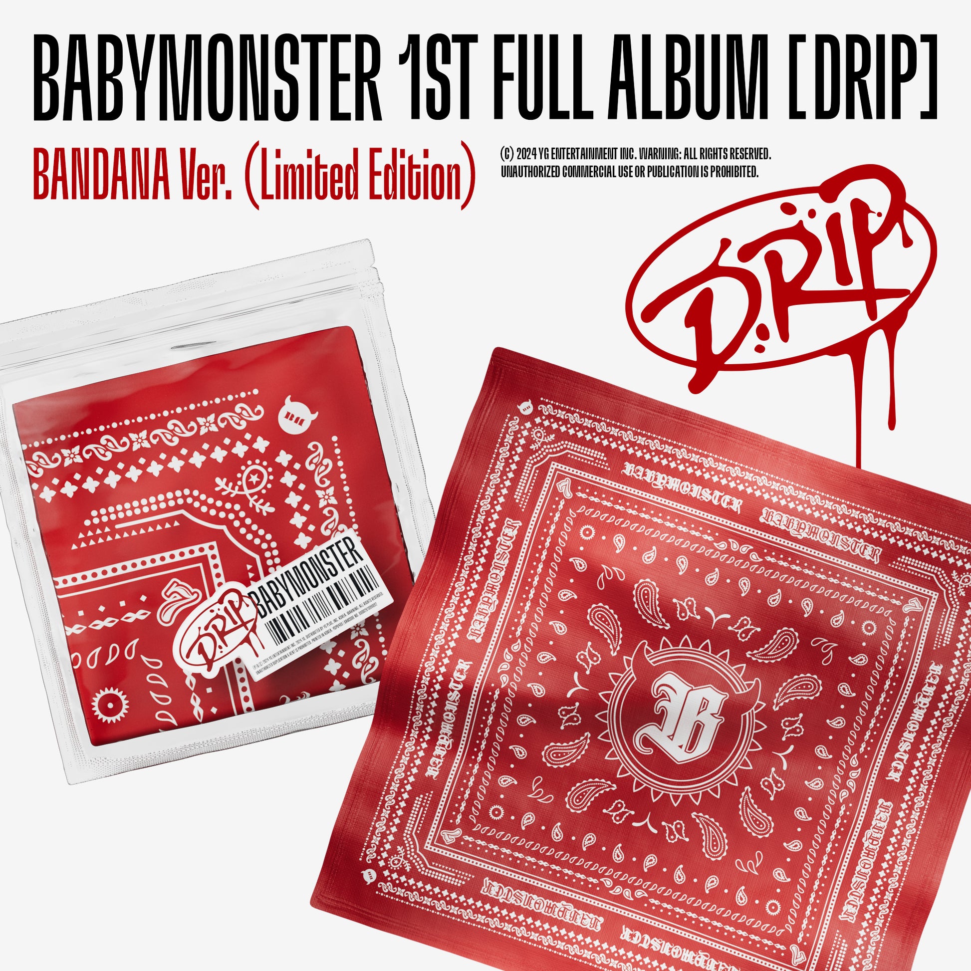 BABYMONSTER 1ST ALBUM 'DRIP' (LIMITED) COVER