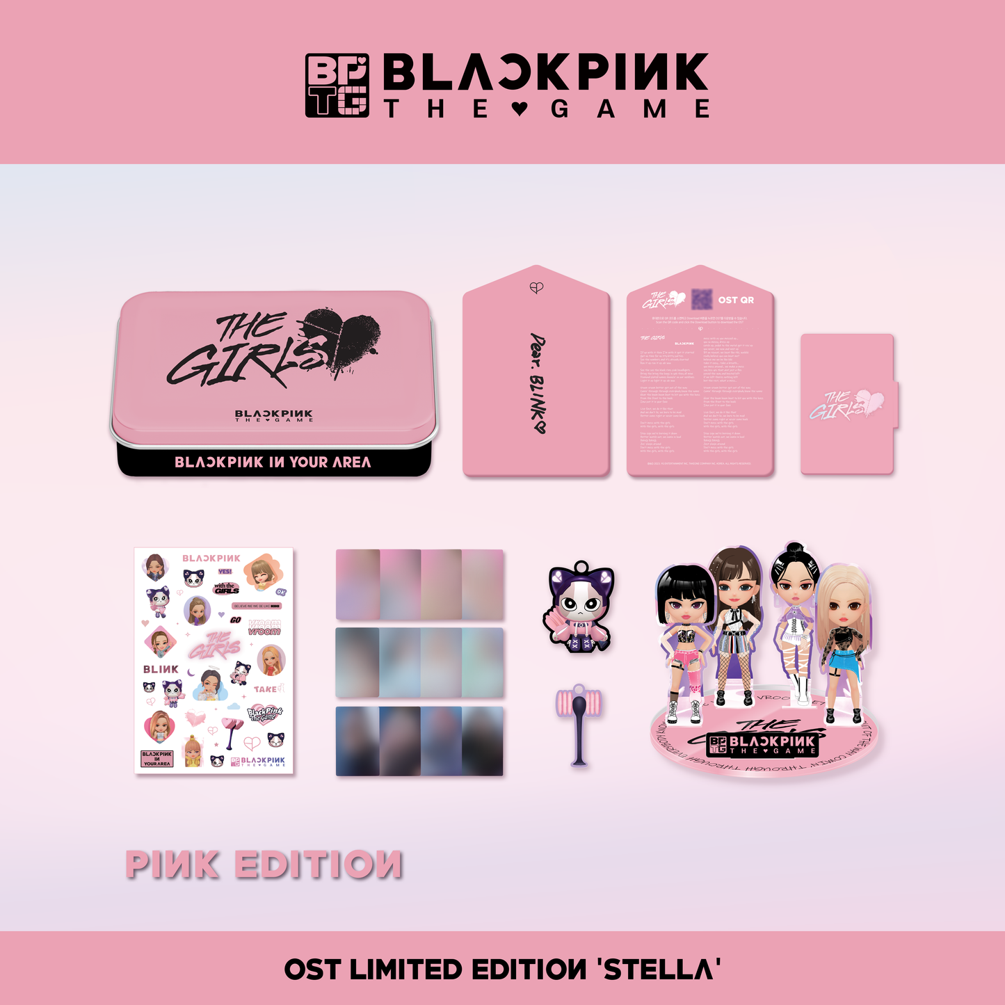 BLACKPINK THE GAME O.S.T. (STELLA) PINK VERSION COVER