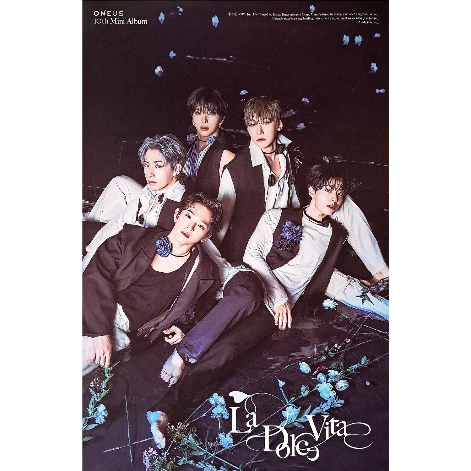 ONEUS 10TH MINI ALBUM 'LA DOLCE VITA' POSTER ONLY B VERSION COVER