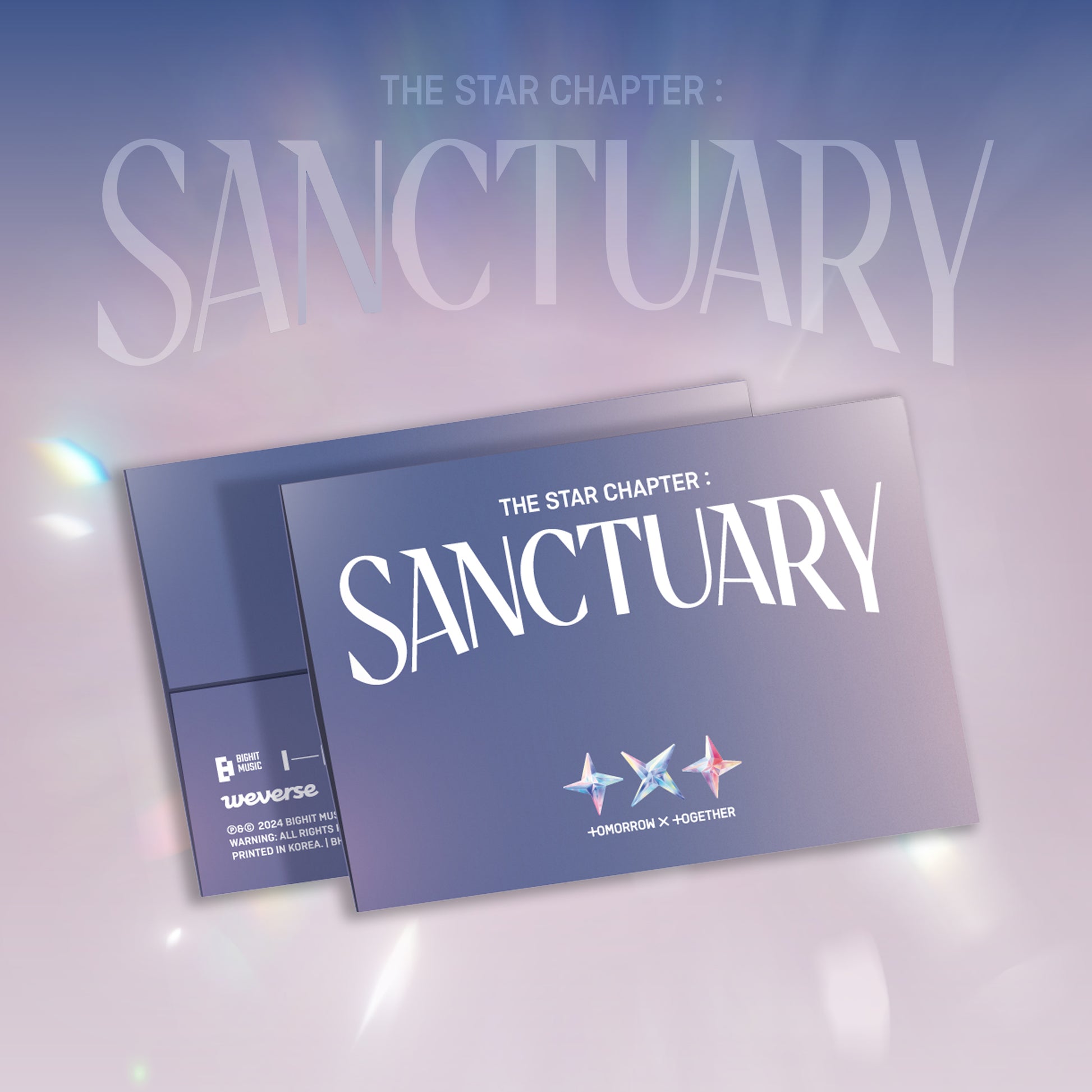 TOMORROW X TOGETHER (TXT) ALBUM 'THE STAR CHAPTER : SANCTUARY' (WEVERSE) B VERSION COVER