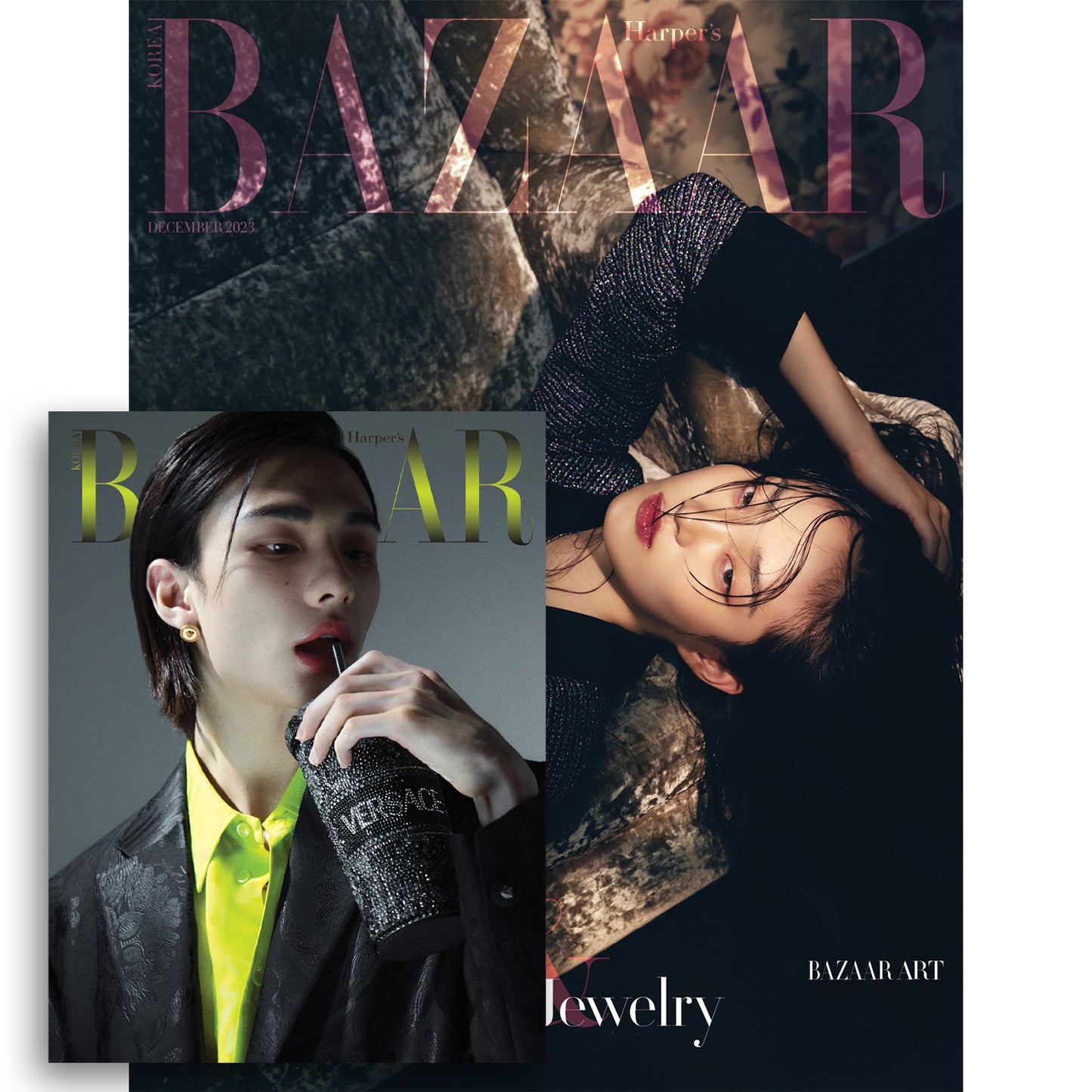 BAZAAR 'DECEMBER 2023 - HYUNJIN (STRAY KIDS)' B VERSION COVER