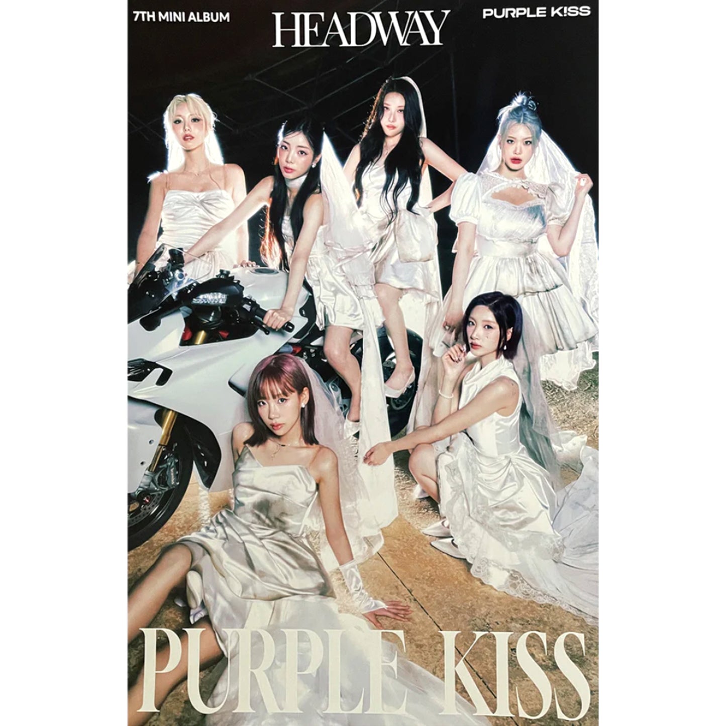 PURPLE KISS 7TH MINI ALBUM 'HEADWAY' POSTER ONLY