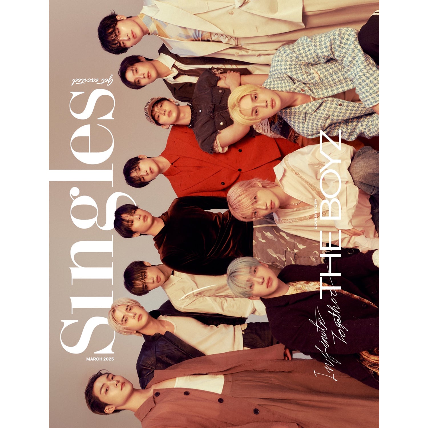 SINGLES 'MARCH 2025 - THE BOYZ' B VERSION COVER