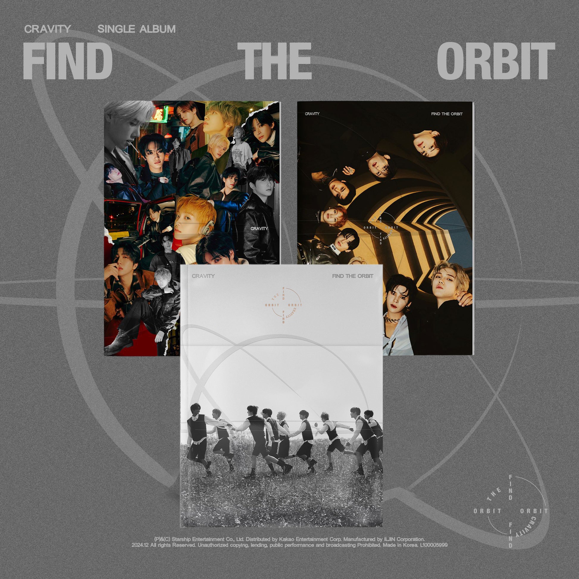 CRAVITY SINGLE ALBUM 'FIND THE ORBIT' COVER