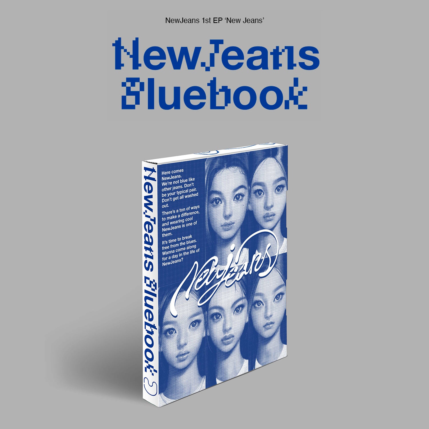 NEWJEANS 1ST EP ALBUM 'NEW JEANS' (BLUEBOOK) COVER