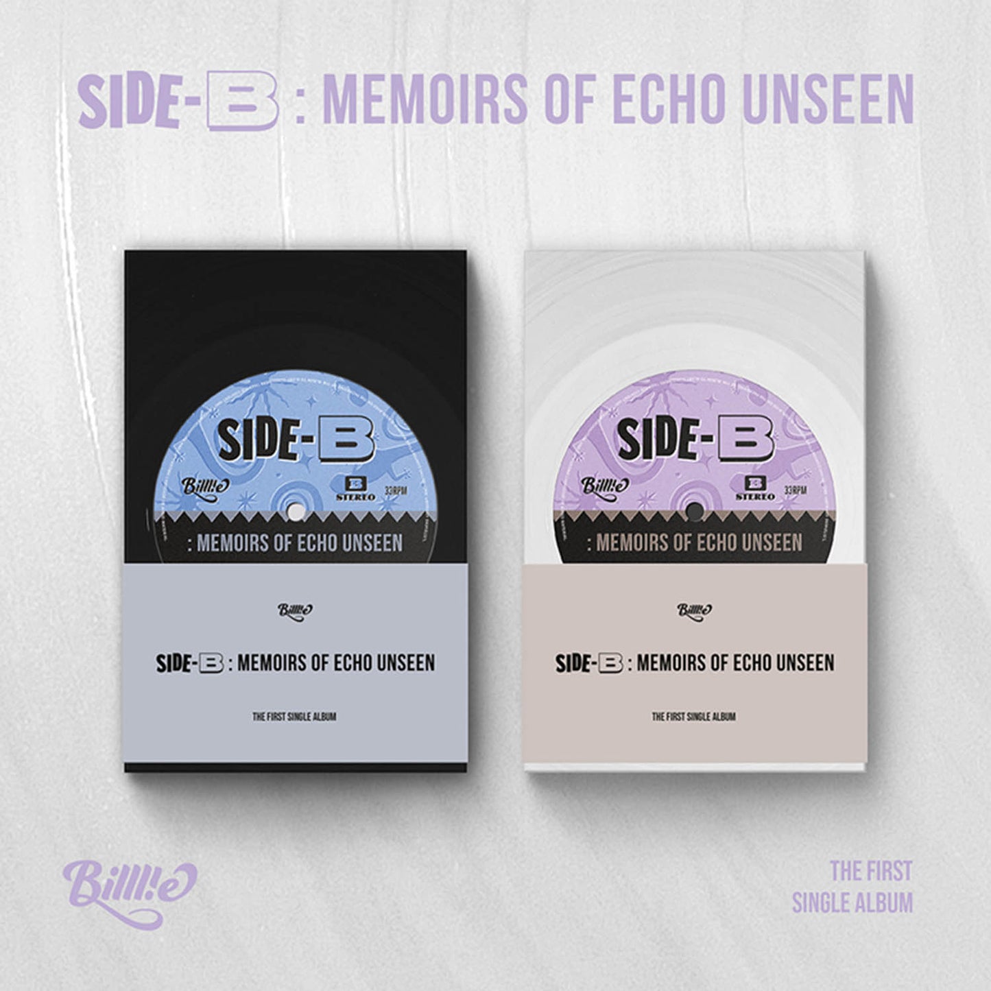 BILLLIE 1ST SINGLE ALBUM 'SIDE-B : MEMOIRS OF ECHO UNSEEN' (POCA) SET COVER