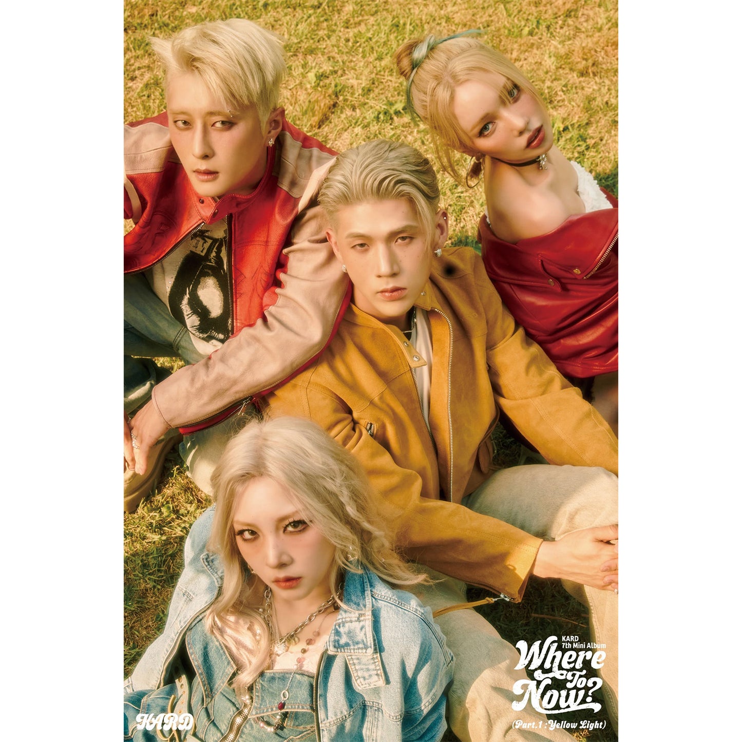 KARD 7TH MINI ALBUM 'WHERE TO NOW? (PART. 1 : YELLOW LIGHT)' POSTER ONLY COVER