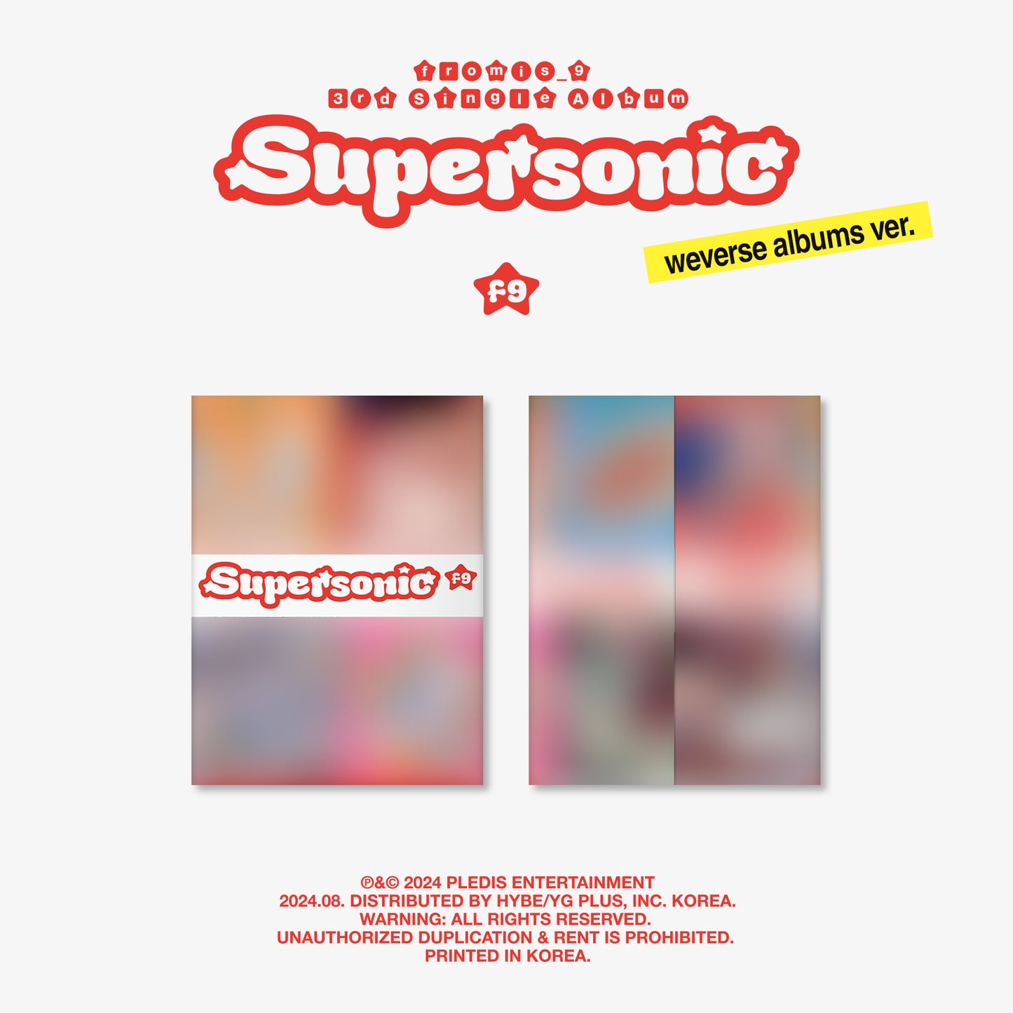 FROMIS_9 3RD SINGLE ALBUM 'SUPERSONIC' (WEVERSE) COVER