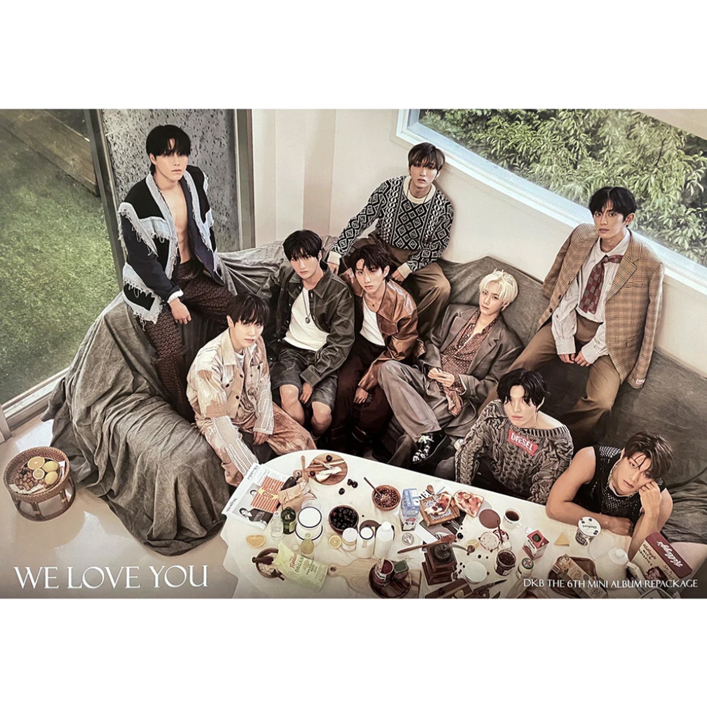 DKB 6TH MINI ALBUM REPACKAGE 'WE LOVE YOU' POSTER ONLY DAY VERSION COVER