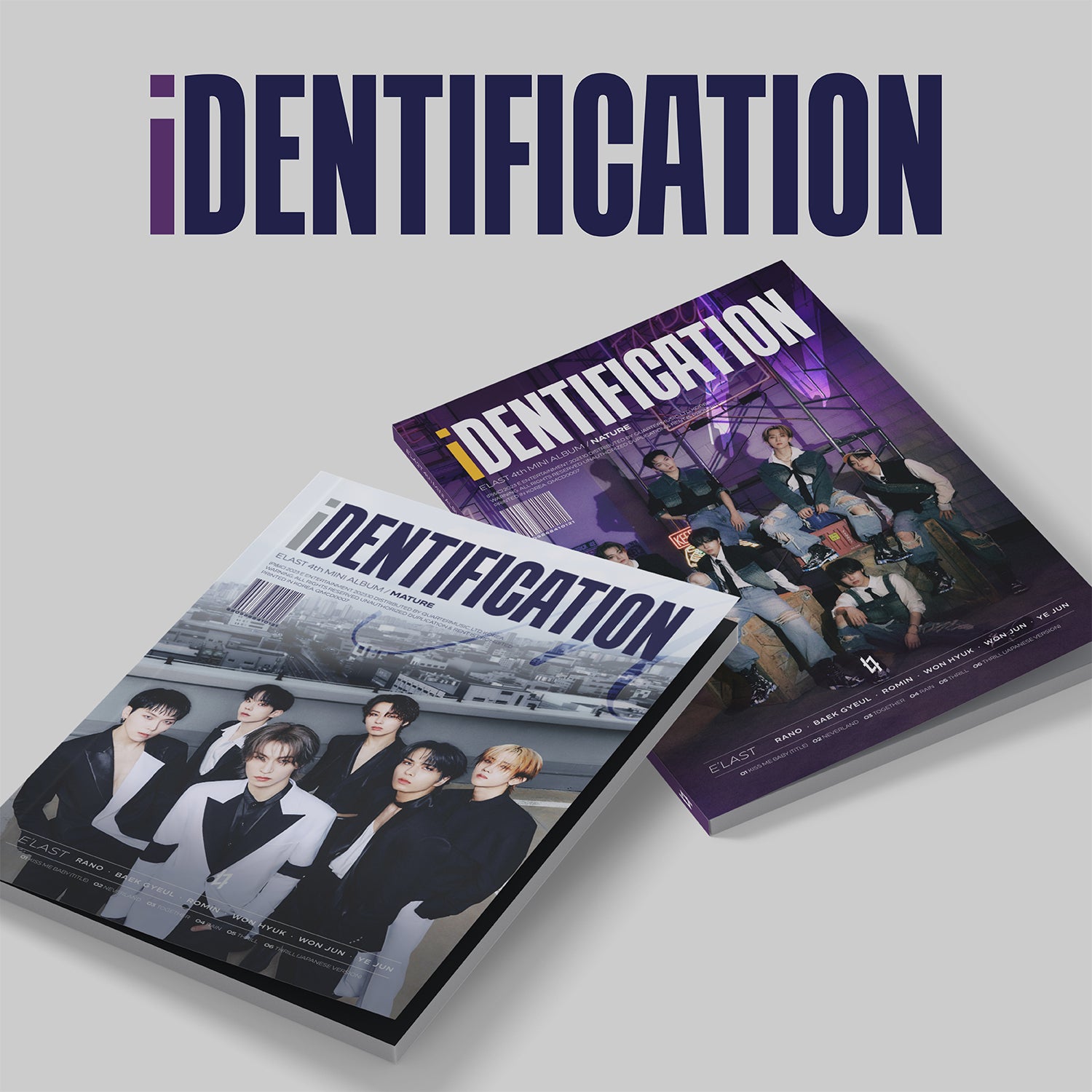 E'LAST 4TH MINI ALBUM 'IDENTIFICATION' SET COVER