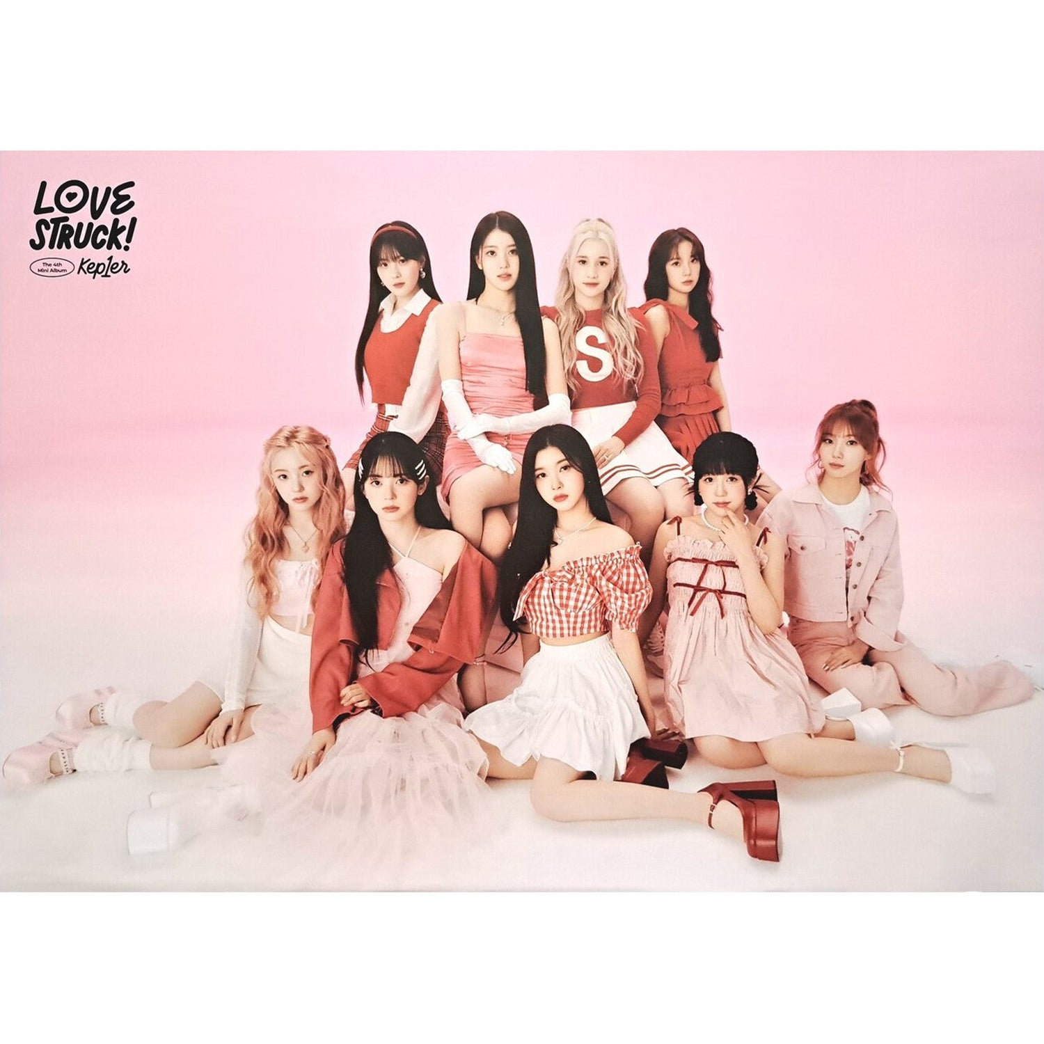 KEP1ER 4TH MINI ALBUM 'LOVESTRUCK!' POSTER ONLY FIRST BLUSH VERSION COVER