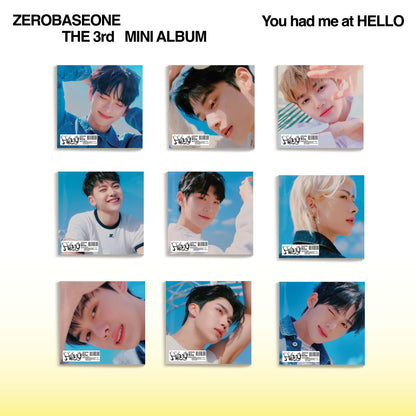 ZEROBASEONE (ZB1) 3RD MINI ALBUM 'YOU HAD ME AT HELLO' (DIGIPACK) SET COVER