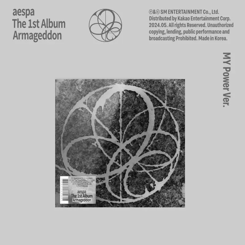 AESPA 1ST ALBUM 'ARMAGEDDON' (MY POWER) GROUP VERSION COVER