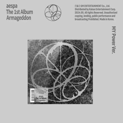 AESPA 1ST ALBUM 'ARMAGEDDON' (MY POWER) GROUP VERSION COVER