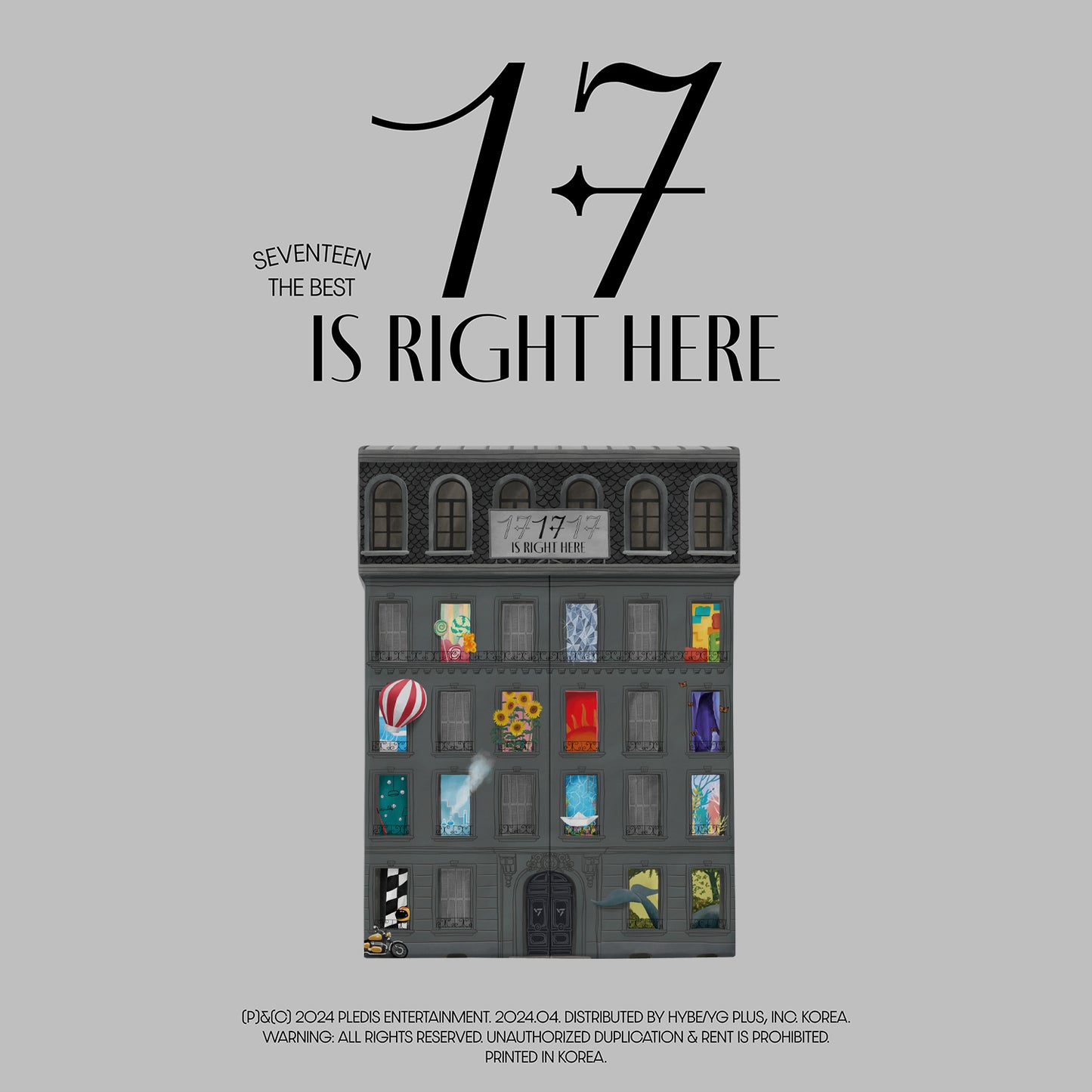 SEVENTEEN BEST ALBUM '17 IS RIGHT HERE' HERE VERSION COVER