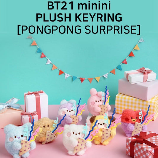 BT21 MININI PLUSH KEYRING [PONGPONG SURPRISE] COVER