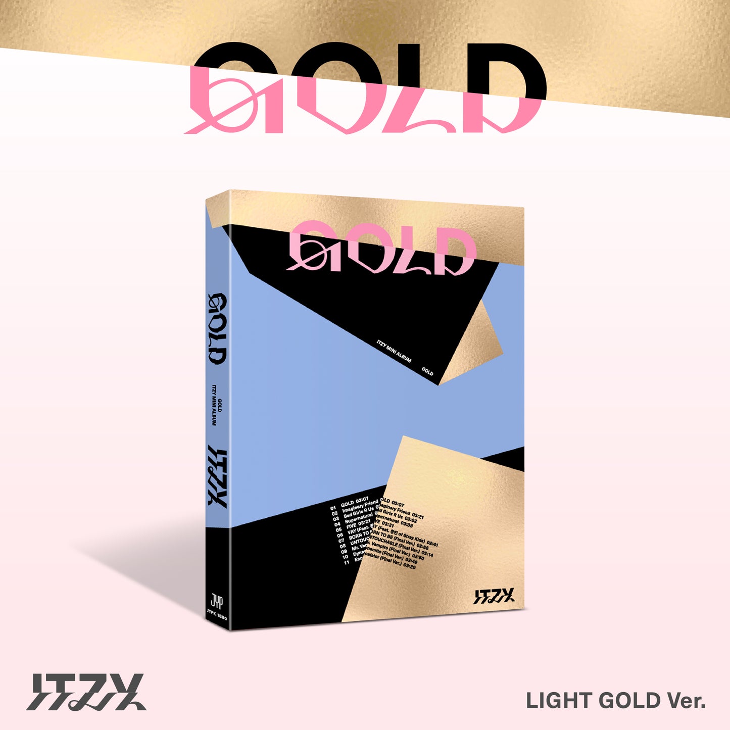 ITZY ALBUM 'GOLD' LIGHT GOLD VERSION COVER