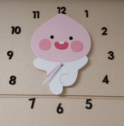 KAKAO FRIENDS APEACH CHARACTER WALL CLOCK DETAIL 03