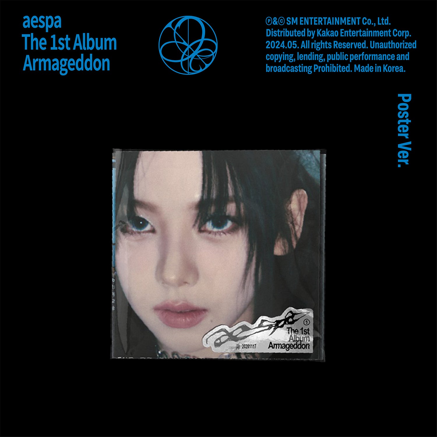 AESPA 1ST ALBUM 'ARMAGEDDON' (POSTER) KARINA VERSION COVER