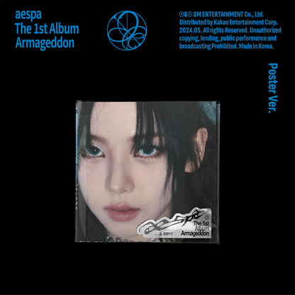 AESPA 1ST ALBUM 'ARMAGEDDON' (POSTER) KARINA VERSION COVER