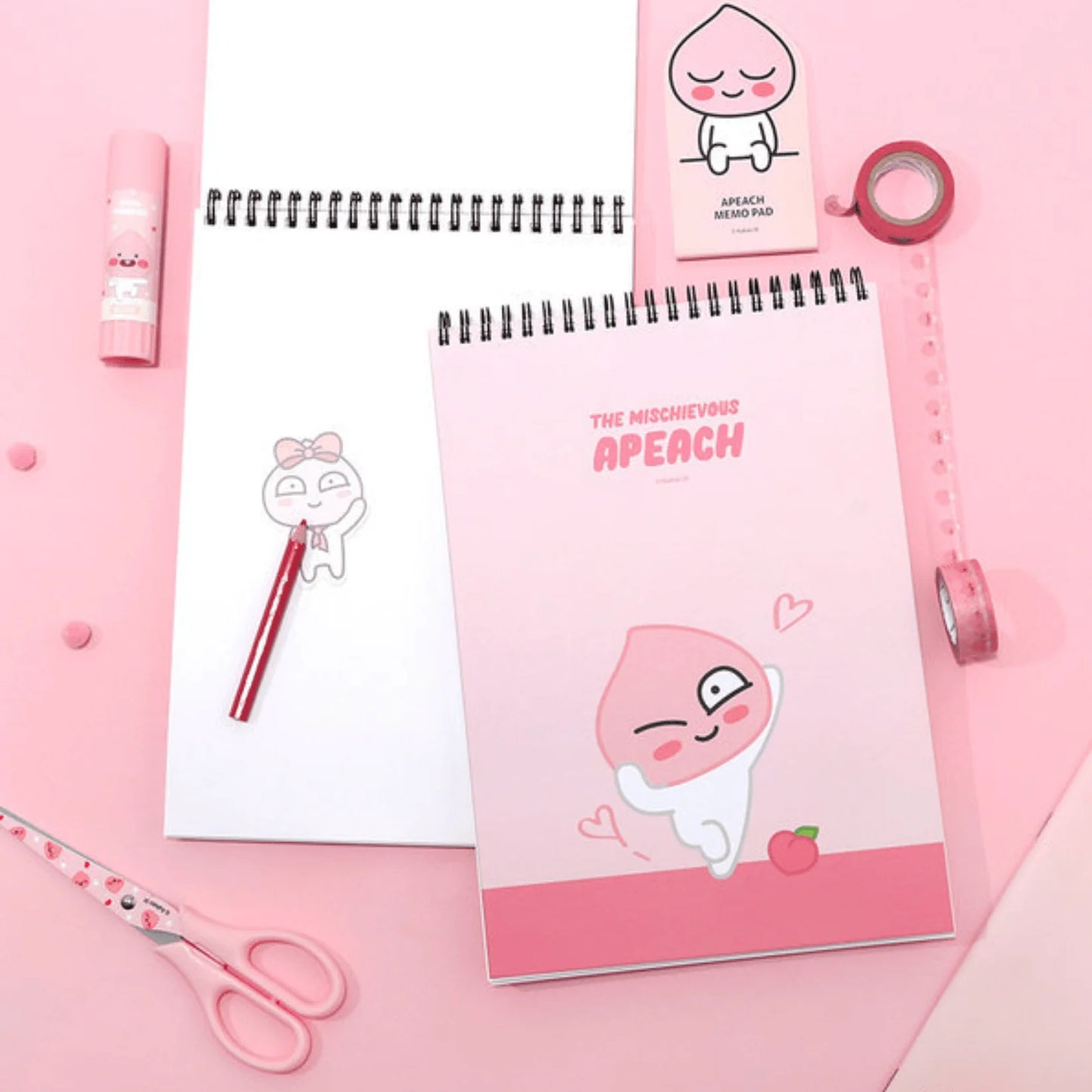 KAKAO FRIENDS HARDCOVER SPRING NOTEBOOK APEACH