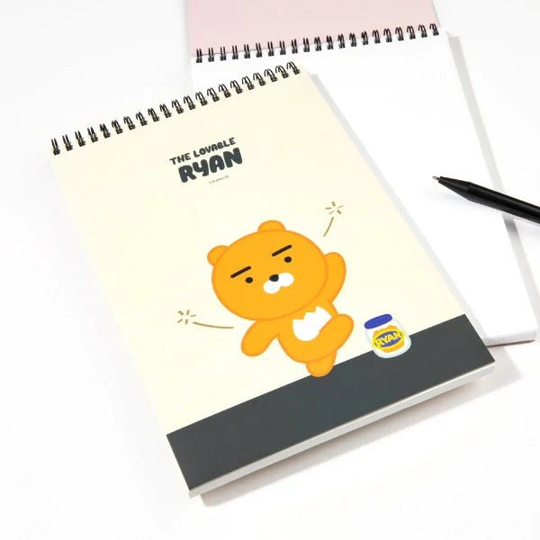 KAKAO FRIENDS HARDCOVER SPRING NOTEBOOK RYAN 02