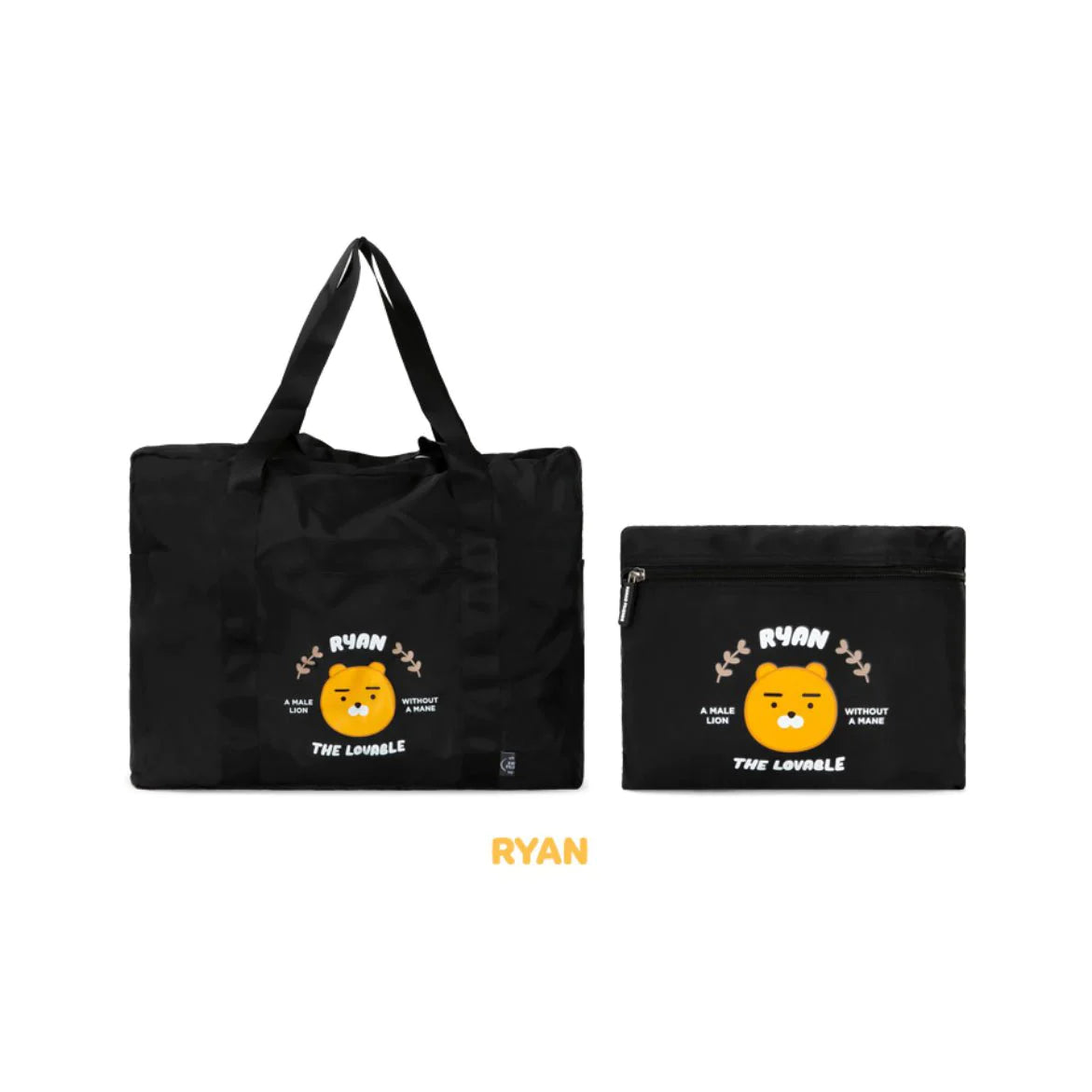 KAKAO FRIENDS TRAVEL FOLDING CARRIER BAG POUCH - KPOP REPUBLIC